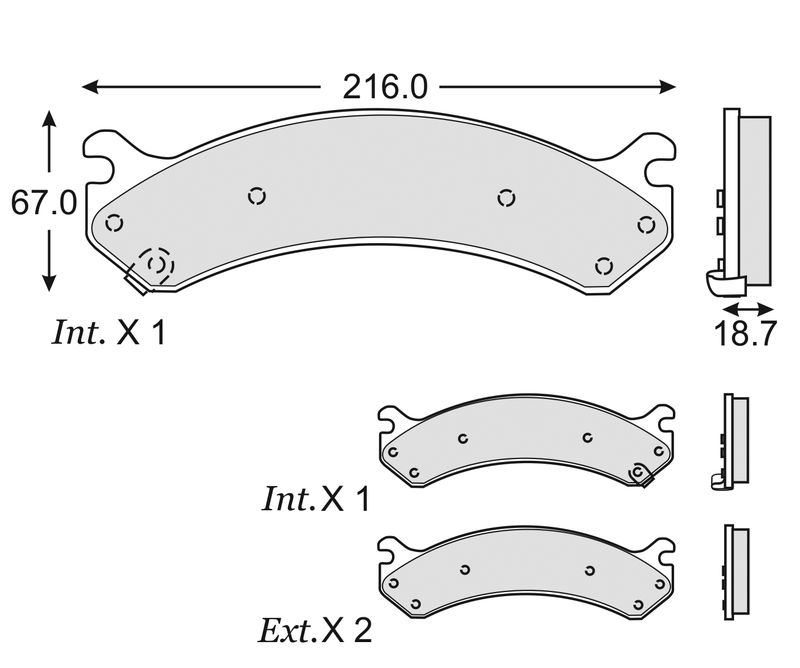 BALATA CHEVROLET SUBURBAN EXPREDD CARGO VAN EXPRESS CARGO VAN EXPRESS PASAJEROS P30 SILVERADO DELANTERA TRASERA HUMMER H2 SUT